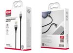 XO NB188 2.4A Διπλής Φοράς Φόρτιση USB Lightning 1m Γκρί - Image 2