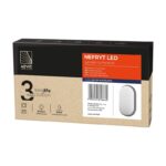 Redpoint 6147 NEFRYT ΦΩΤΙΣΤΙΚΟ LED ΕΞΩΤΕΡΙΚΟ ΟΒΑΛ 119/212/44 ΓΚΡΙ 15W 4000K IP54 ORNO - Image 2