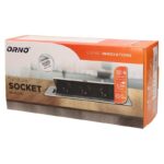 Redpoint 9033 ΜΑΥΡΟ ΠΟΛΥΠΡΙΖΟ ΓΡΑΦΕΙΟΥ ΧΩΝΕΥΤΟ ΜΕ ΚΑΠΑΚΙ 3 ΣΟΥΚΟ + ΚΑΛΩΔΙΟ 1,5m ΜΕ ΦΙΣ ORNO - Image 2