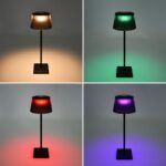 Redpoint ΜΑΥΡΟ ΜΕ ΜΑΥΡΟ ΚΑΠΕΛΟ ΠΟΡΤΑΤΙΦ ΕΠΙΤΡΑΠΕΖΙΟ ΕΠΑΝΑΦΟΡΤΙΖΟΜΕΝΟ 3.600mAh 4W RGB+3CCT  DIMMABLE (Κίνα) - Image 2