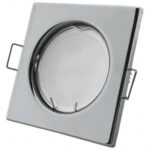 Avide GU10 Πλαίσιο Τετράγωνο Χρώμιο