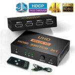 ATC HDMI Switch Μεταλλικό 3 In / 1 Out 4K x 2K Remote - Image 2