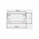 Redpoint ΜΑΥΡΟ ΠΡΟΦΙΛ ΑΛΟΥΜΙΝΙΟΥ ΕΞΩΤΕΡΙΚΟ  ΜΕ ΟΠΑΛ ΚΑΛΥΜΜΑ  (Κατασκευή Κίνα) - Image 2
