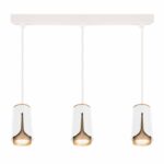 Redpoint "TRIPLE" ΛΕΥΚΟ-ΧΡΥΣΟ SPOT ΟΡΟΦΗΣ ΚΡΕΜΑΣΤΟ 3xGU10 ΑΛΟΥΜΙΝΙΟ (Made In P.R.C) - Image 4