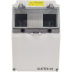 Geyer Πίνακας επίτοιxος με πόρτα αυτόματης επανοφοράς 2x12M IP65