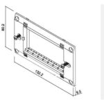 Geyer Πλαίσιο στήριξης 4 θέσεων λευκό