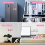 EDUP EH-LEDNI-B-1 Ρολόι τοίχου 3D LED 5,2" Μίνι Ροζ - Image 5