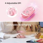 Meetion MT-BTM005 Ασύρματο Ποντίκι Ροζ - Image 4