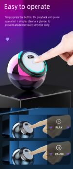 ATC-05S Mini Φορητό Ηχείο Ασημί - Image 20