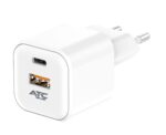 ATC-CHF15 Φορτιστής GaN Ταχείας Φόρτισης με 2 Θύρες USB-A & Type-C 20W - Image 3