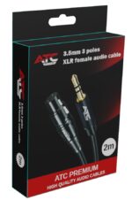 3.5mm 3 poles - XLR female audio cable 2m - Image 2