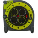 Geyer Μπαλαντέζα 15 μέτρων HO5VV-F 3G1,5mm γκρι / πράσινο - Image 2