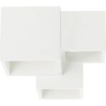 Geyer Γύψινο τετράγωνο spot επίτοιχο 3xGU10 240x230mm