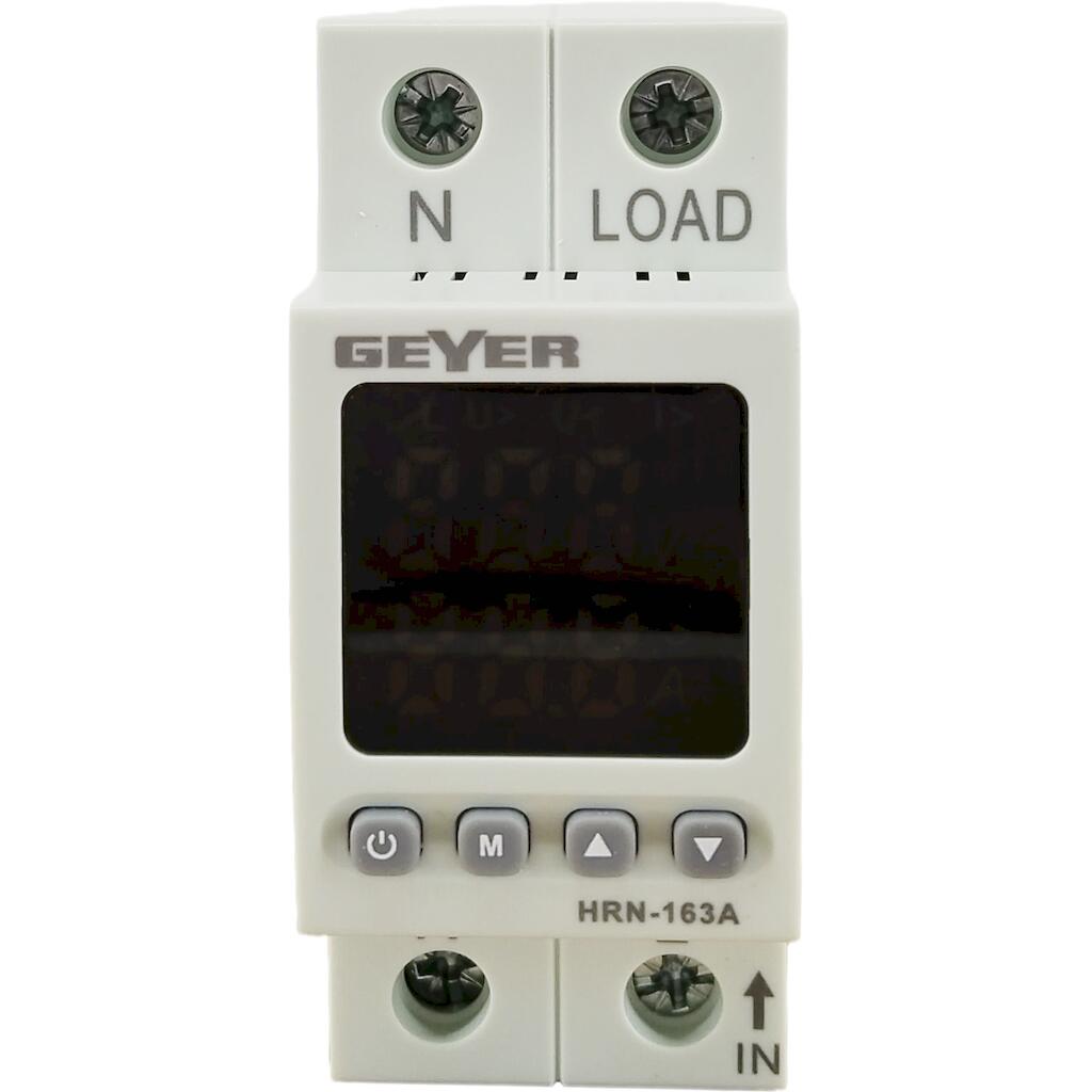 HRN-163A_3 Geyer Ψηφιακός επιτηρητής τάσης 1Φ 220V 63A 1NO 2M - Image 1