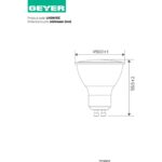Geyer Λάμπα LED PAR16 10W GU10 3000K 1000lm - Image 3