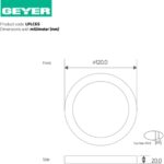Geyer PL LED 6W 4000K 380lm Φ100mm - Image 2