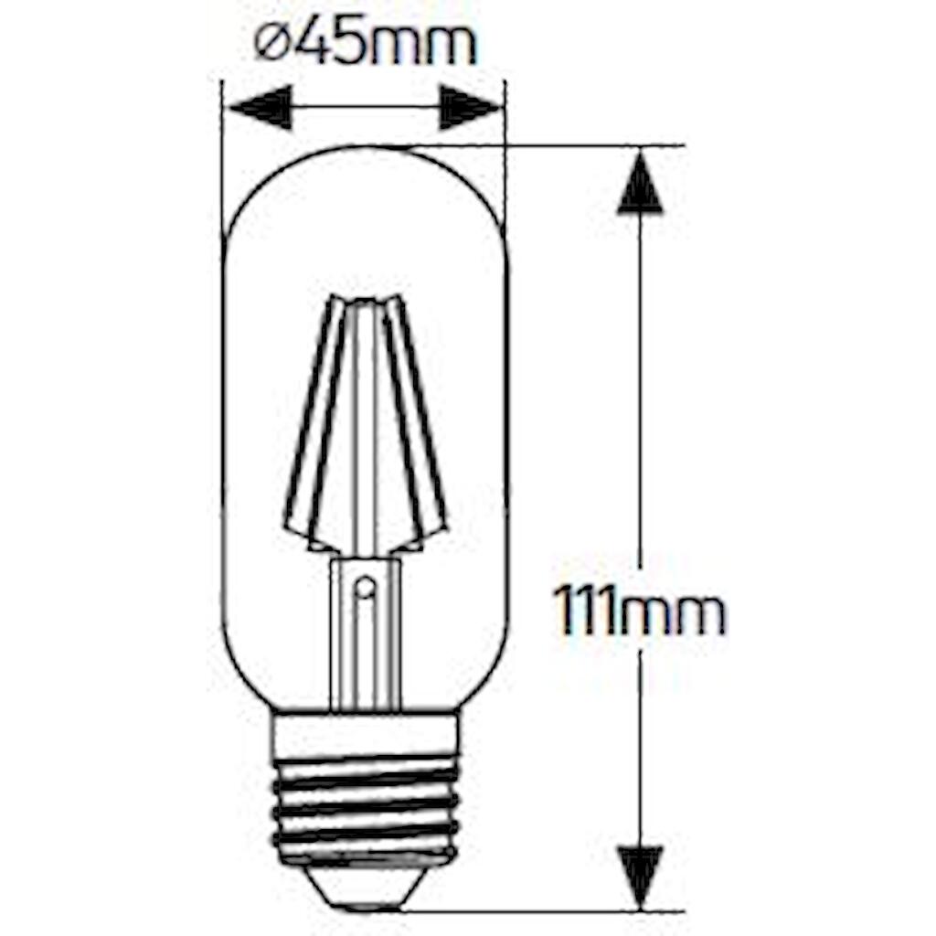 LVT45D_1 Geyer Λάμπα LED Vintage T45 4W E27 2000K 500lm dim - Image 1