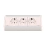 Redpoint 9001W-G ΛΕΥΚΟ/ΑΣΗΜΙ ΠΟΛΥΠΡΙΖΟ ΓΩΝΙΑΚΟ ΜΕ 3 ΣΟΥΚΟ + 0,6m ΚΑΛΩΔΙΟ ORNO - Image 4