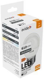 Avide LED Σφαιρική 7W E27 Λευκό 4000K Value