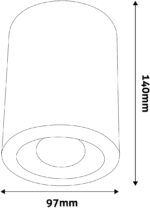 Avide Φωτιστικό Οροφής GU10 Spot Light Στρογγυλό Ασημί - Image 2