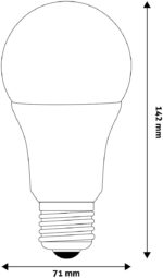 Avide LED Κοινή A70 16W E27 Θερμό 3000K Υψηλής Φωτεινότητας - Image 3