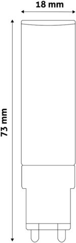 Avide LED 7W G9 220° Θερμό 3000K flat - Image 3