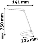 Avide LED Φωτιστικό Γραφείου με Ντίμερ Αφής Μαύρο 10W - Image 4