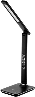 Avide LED Φωτιστικό Γραφείου Δερμάτινο με Ημερολόγιο Μαύρο 6W - Image 2