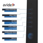Avide LED Φωτιστικό Γραφείου Δερμάτινο με Ημερολόγιο Μαύρο 6W - Image 6