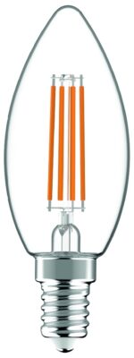 Avide LED Filament Κερί 4.9W E14 Θερμό 2700K Super Υψηλής Φωτεινότητας - Image 2