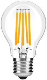Avide LED Filament Κοινή 12W E27 A65 360° Θερμό 2700K Υψηλής Φωτεινότητας - Image 2