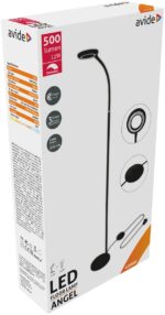 Avide LED Φωτιστικό Δαπέδου Angel 12W Λευκό 4000K Μαύρο - Image 2