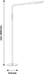 Avide LED Φωτιστικό Δαπέδου Remo 9W CCT Μαύρο - Image 4