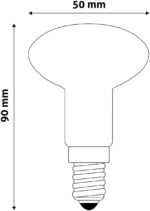 Avide LED Filament R50 4W E14 160° Λευκό 4000K - Image 3