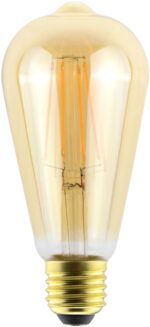 Avide LED Filament ST57 7W E27 360° Θερμό 2500K Ντιμαριζόμενο/Κεχριμπάρι - Image 2