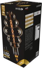 Avide LED Jumbo Bixby Κεχριμπάρι 8W E27 2400K Ντιμαριζόμενο 200x410mm