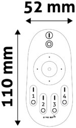 Avide LED Ταινία 12V 144W Ντίμερ 4 Ζωνών RF Τηλεχειριστήριο και Ελεγκτής - Image 3