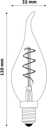 Avide LED Soft Filament Κερί Φλόγα 3W E14 360° Θερμό 2700K - Image 3