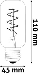 Avide LED Soft Filament T45 4.5W E27 Θερμό 2700K - Image 2