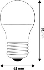 Avide LED Σφαιρική G45 4.5W E27 Θερμό 3000K - Image 4