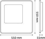 Avide Μοντέρνα Πλαφονιέρα Οροφής Oyster Holden XL με Τηλεχειριστήριο - Image 5
