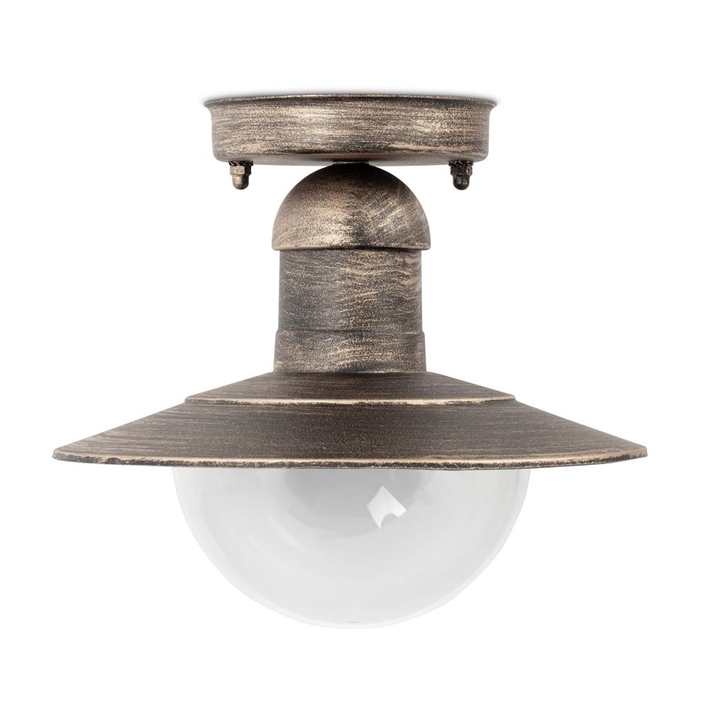 aolce27-imp-ag_p Avide Εξωτερικό Φωτιστικό Οροφής Imperial 1xE27 IP44 Σκούρο Χρυσό - Image 1