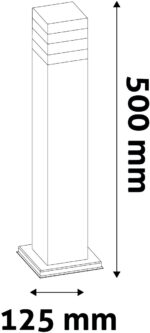 Avide Εξωτερικό Φωτιστικό Κήπου Jolla LED 2W Θερμό 500mm IP44 Ανθρακί - Image 3