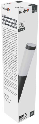 Avide Επιτοίχιο Φωτιστικό Εξωτερικού Χώρου Boca 1xE27 IP44 Antracit - Image 3