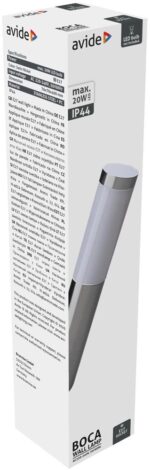 Avide Επιτοίχιο Φωτιστικό Εξωτερικού Χώρου Boca 1xE27 IP44  Nickel - Image 3