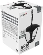 Avide Εξωτερικό Φωτιστικό Οροφής Aria 105cm 1xE27 IP44 Μαύρο - Image 2