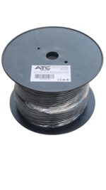 ATC-117 Στροφείο SFTP CAT7 CCA με PE Περίβλημα Μαύρο 100m