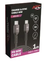 ATC-C1 Καλώδιο Φόρτισης & Sync Type C/C 60W 1m - Image 2
