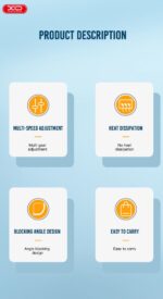 XO C102 Βάση Λαπτοπ Πλαστική - Image 3