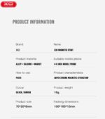 XO C38 Μαγνητική Βάση Αυτοκινήτου Μαύρο - Image 7